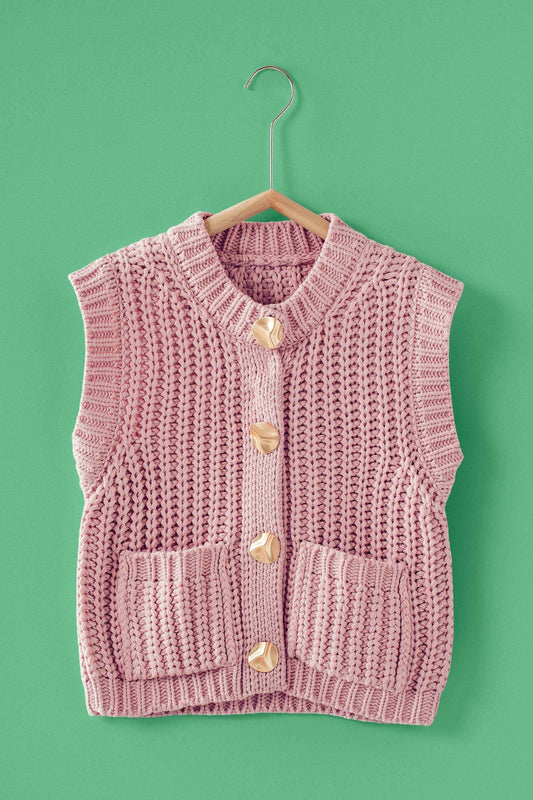 Chunky Knit Sweater Vest