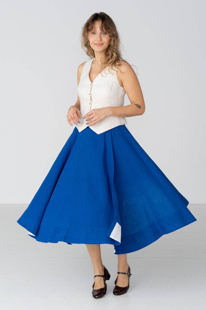 Wrap – Full-Circle Linen Skirt