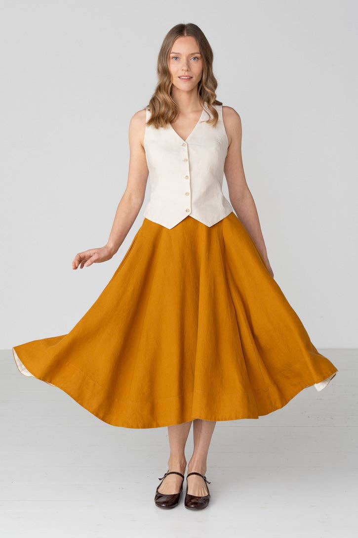 Wrap – Full-Circle Linen Skirt