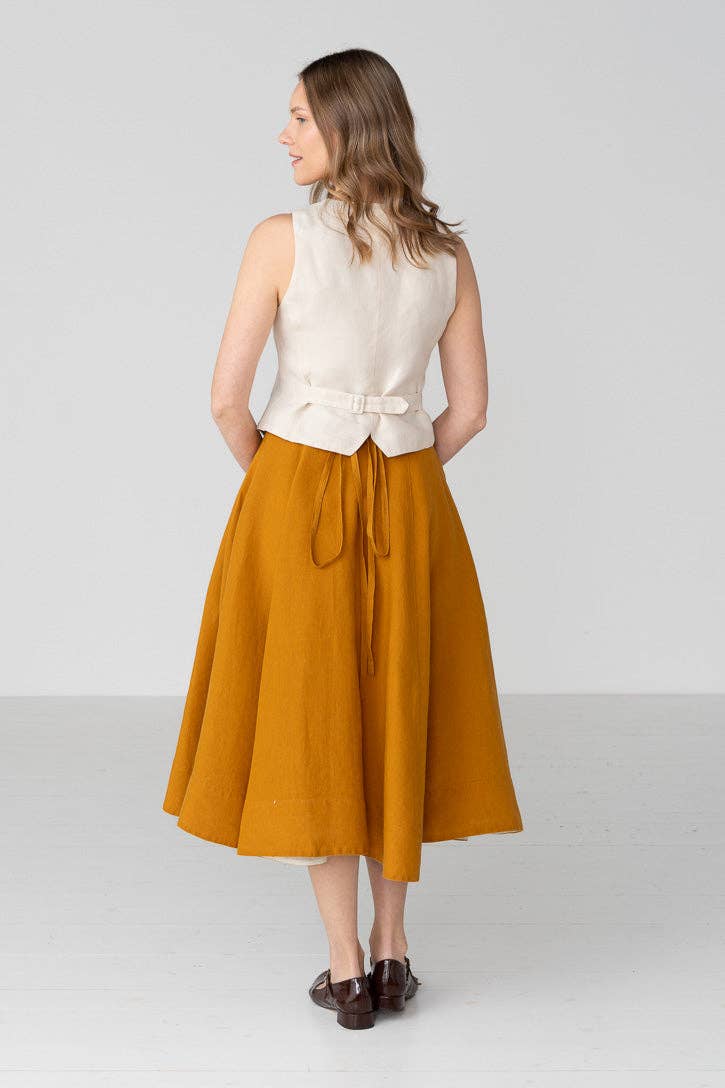 Wrap – Full-Circle Linen Skirt