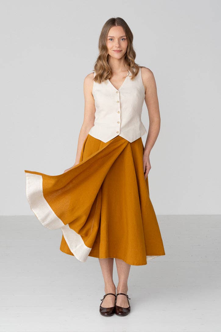 Wrap – Full-Circle Linen Skirt