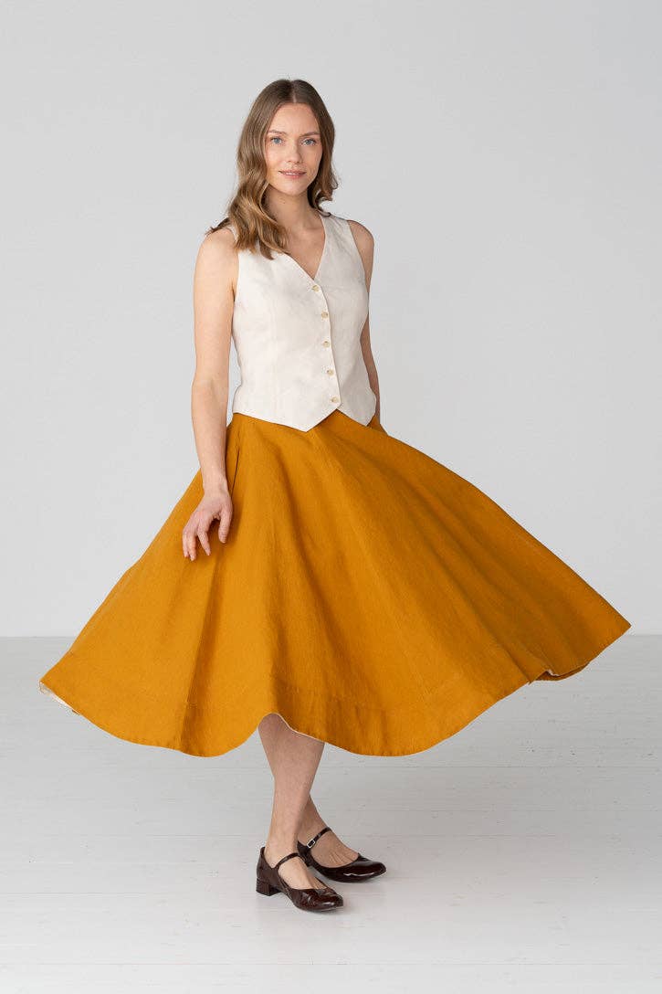 Wrap – Full-Circle Linen Skirt