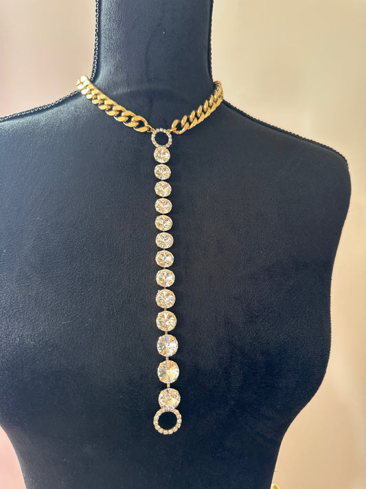 Reversible Disappearing Crystal Necklace