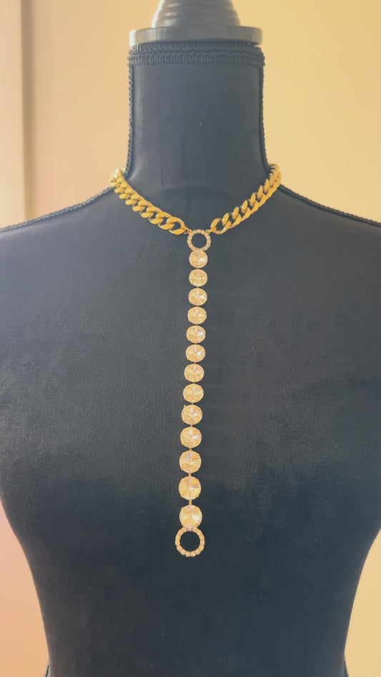 Reversible Disappearing Crystal Necklace